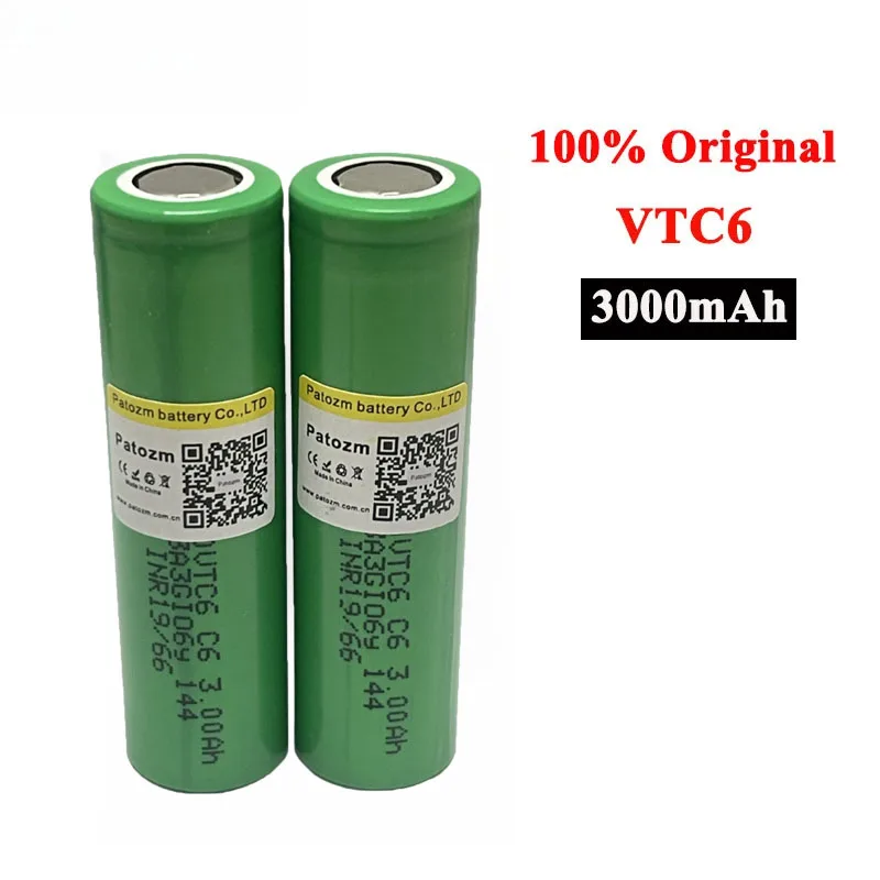 Akumulator VTC6 18650 3000mAh 3.7V Wysokoprądowy Rozładowanie 10C 30A Moc Wysoki Prąd do Wkrętarki VTC6 Elektronarzędzia Latarka