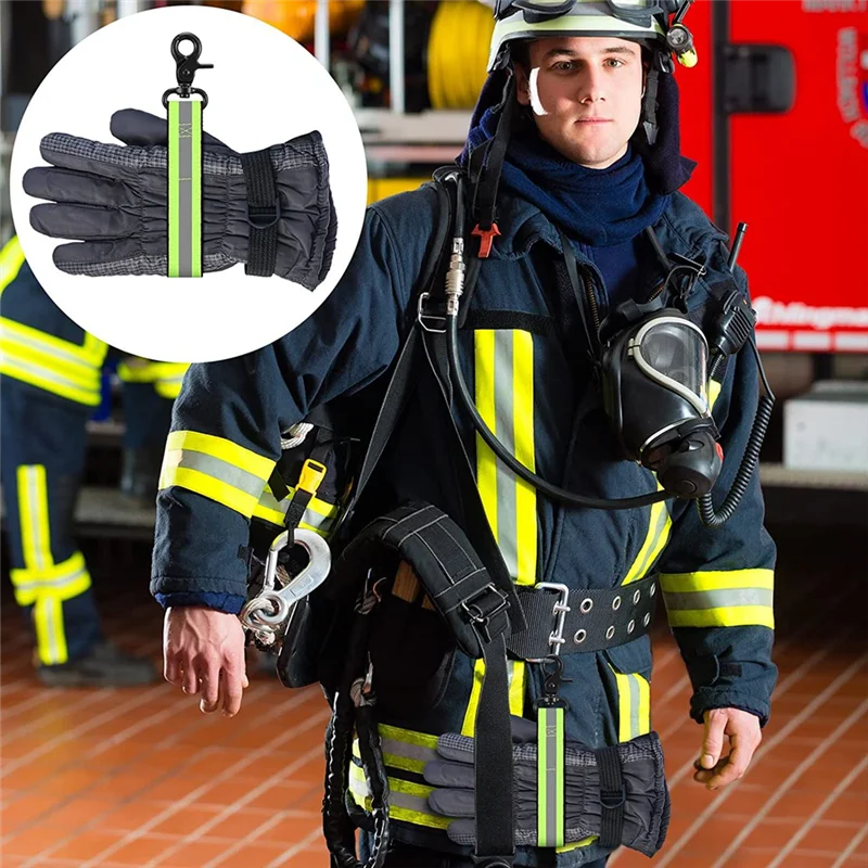 

Firefighter Glove Strap Safety Glove Holder Glove Clips For Firefighter Police Work Glove Belt Clip
