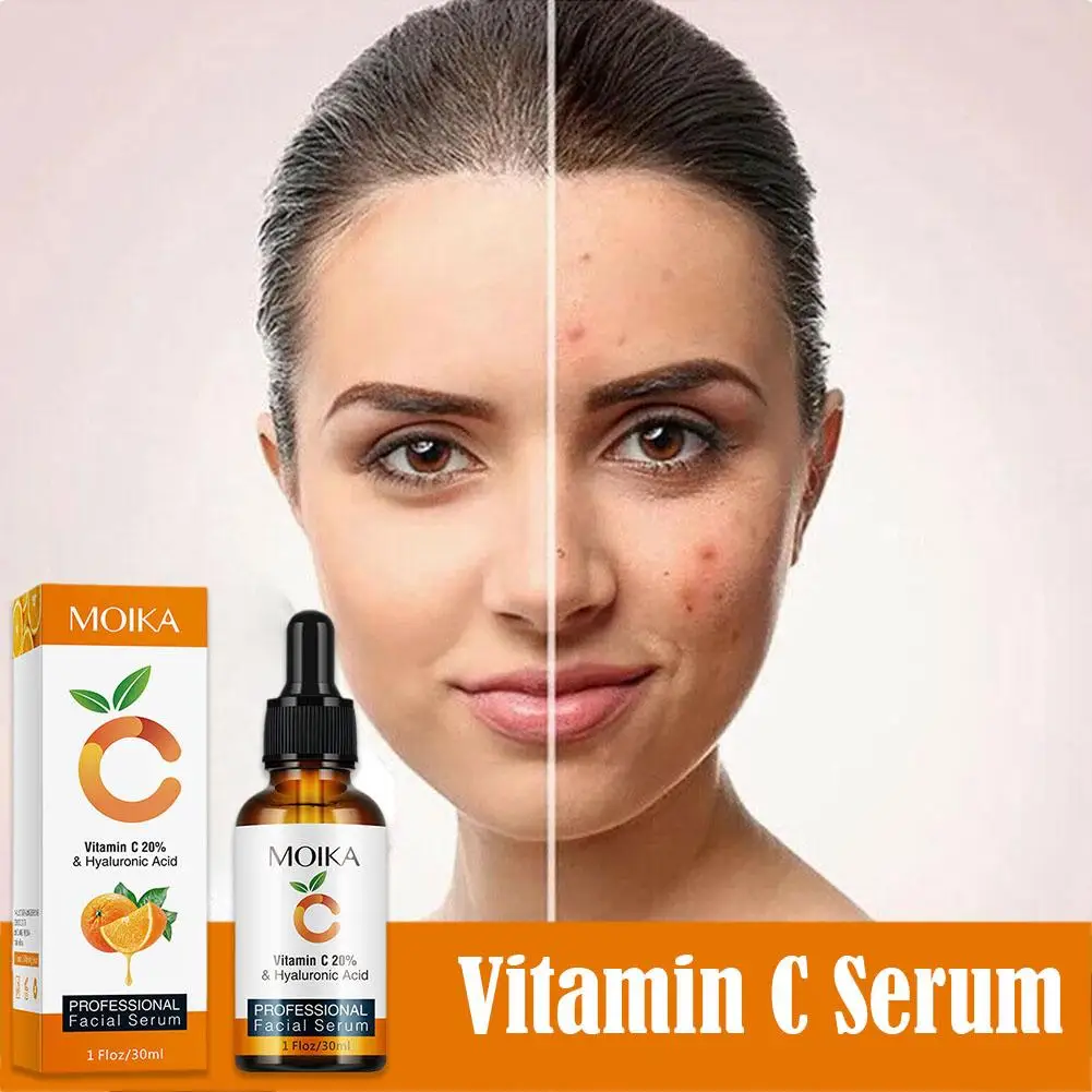 

New Vitamin C Serum Purifying Serum Dark Spot Remover Cosmetics For Face Whitening Facial Serum Hyaluronic Acid P2W9