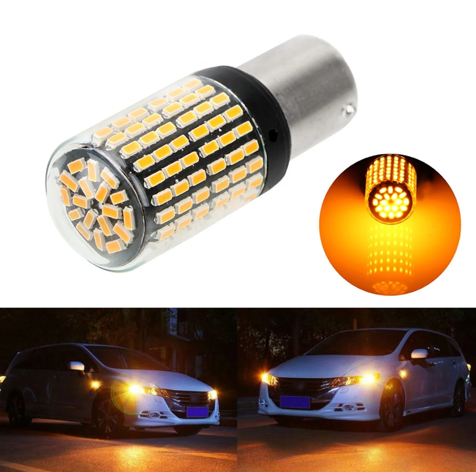 2025 update 144 LED 1157 P21/5W BAY15D CANBUS STOP TAIL LIGHT BRAKE LIGHT 380 RED BULBS