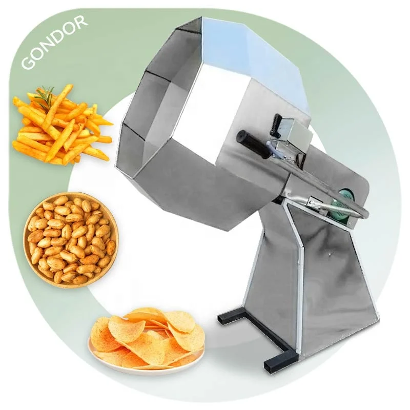 

Automatic Octagonal Tea Cashew Flavour Machine Nut Flavor Snack Food Drum Seasoning Mixer Machine