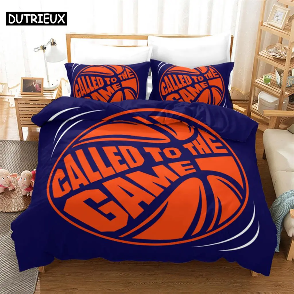 

3D basketball Bedding Set Duvet Cover & Pillowcase Popular Style 2/ 3 PCS Suit.(No padding and No sheet