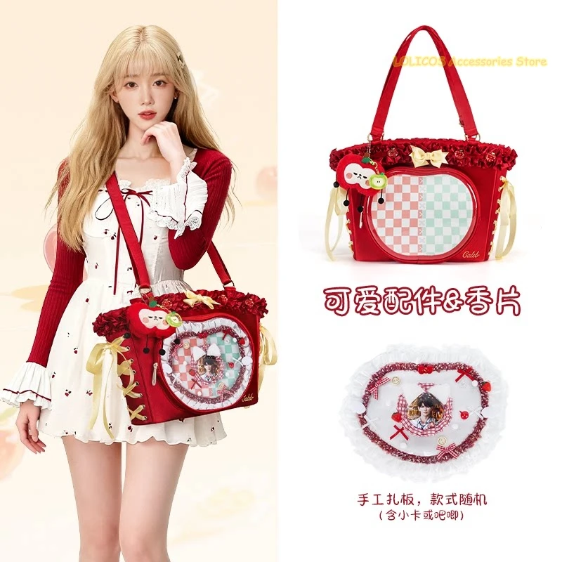 

Caleb Love and Deepspace Cartoon Satin Face Apple Ita-bag Shoulder Bag Messenger Bags Cosplay Anime Handbag Versipacks Gift