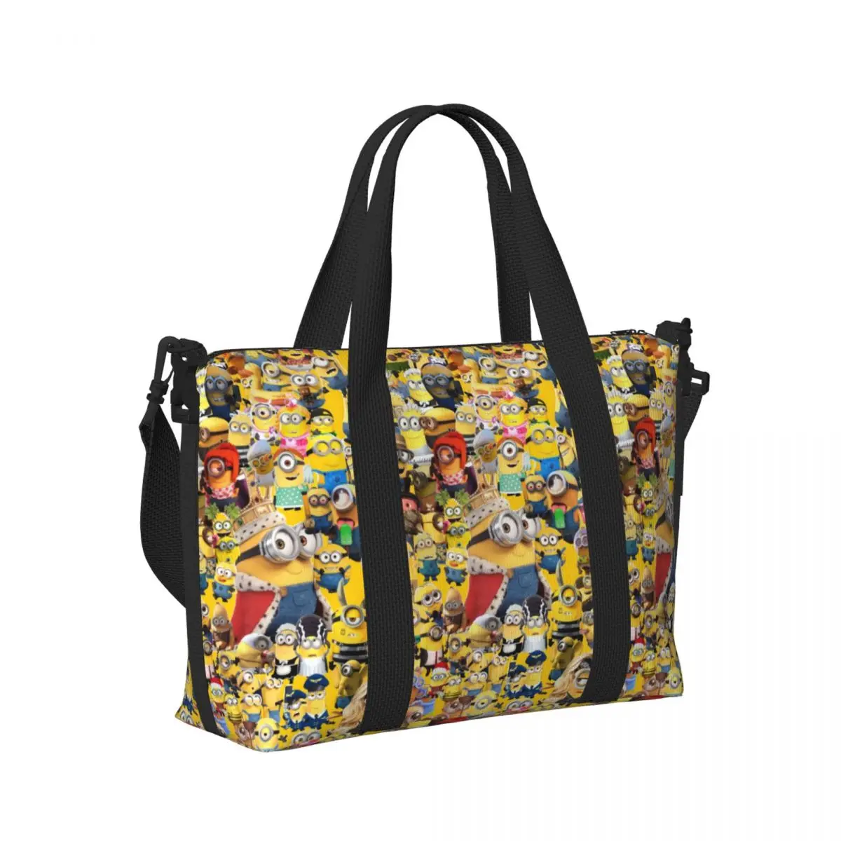 Custom Large M-Minions   Anime Wallpaper Tote Bag Women Shoulder Shopping Beach Gym Travel Bag