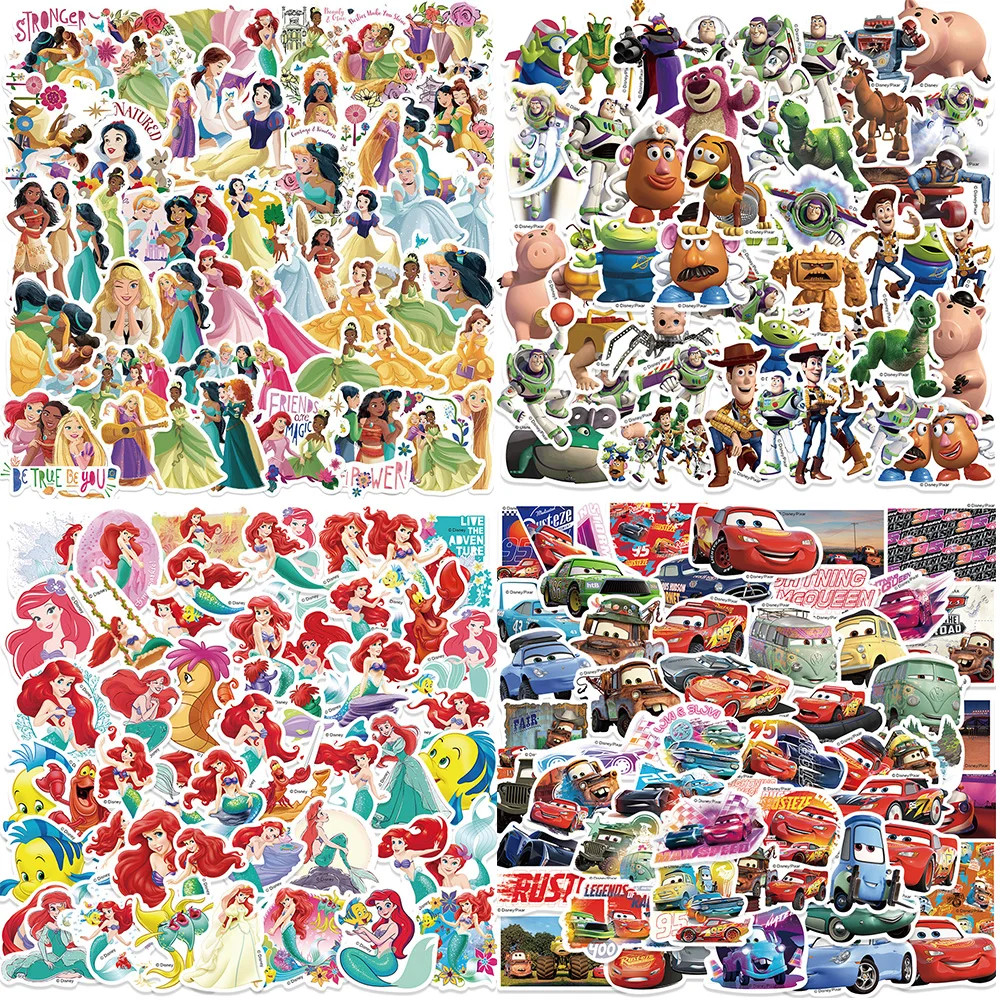 Disney-Cartoon-Aufkleber „Der König der Löwen“, Mickey-Cartoon-Aufkleber, Kawaii-Prinzessin, Toy Story-Aufkleber, Geschenke, niedliche Dekorationsaufkleberpackungen