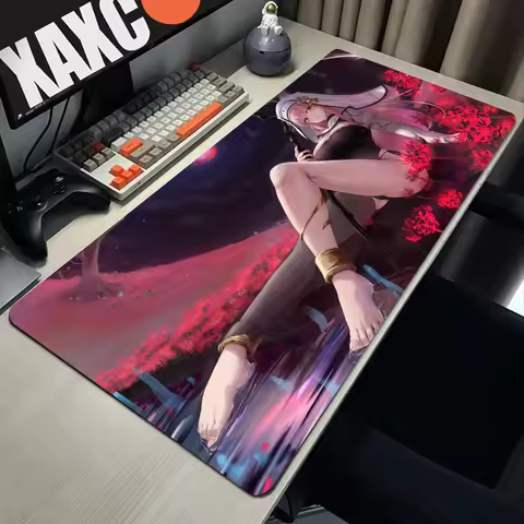 Mori Calliope Hololive Anime Girl Mousepad Large Gaming Mouse Pad LockEdge Thickened Computer Keyboard Table HYBXAXC Desk Mat