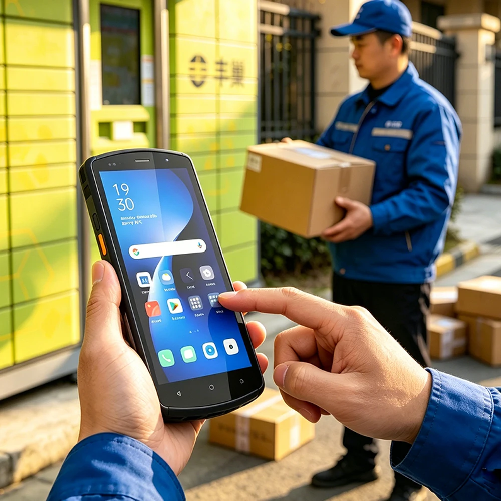 ODM 5.7 Inch IP65 Waterproof Android 12 4G PDA Terminal with 1D/2D Barcode Scanner for Enterprise Management Functions
