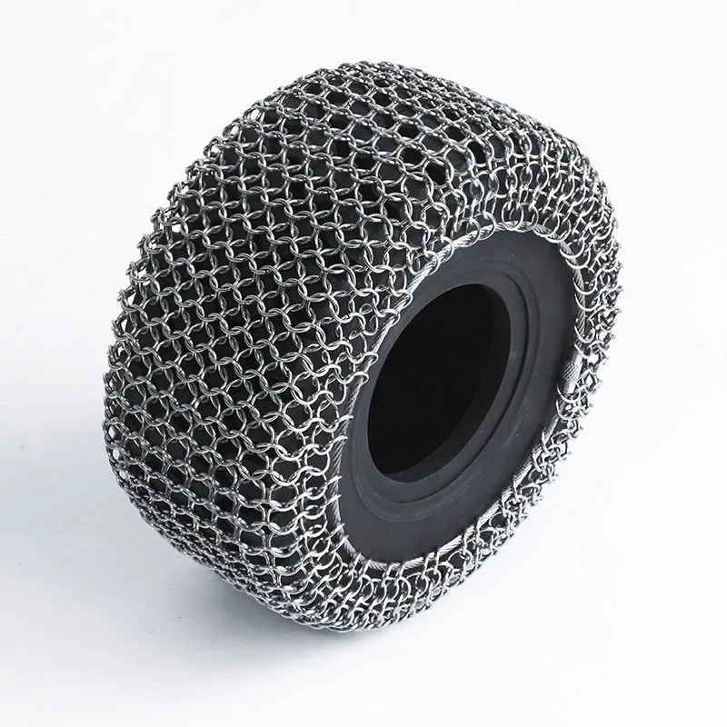 RC Model Upgrade Metal Snow Chain for 1/14 JDM-198 ZW370 K988 Loader Engineering Model Toy Accessory