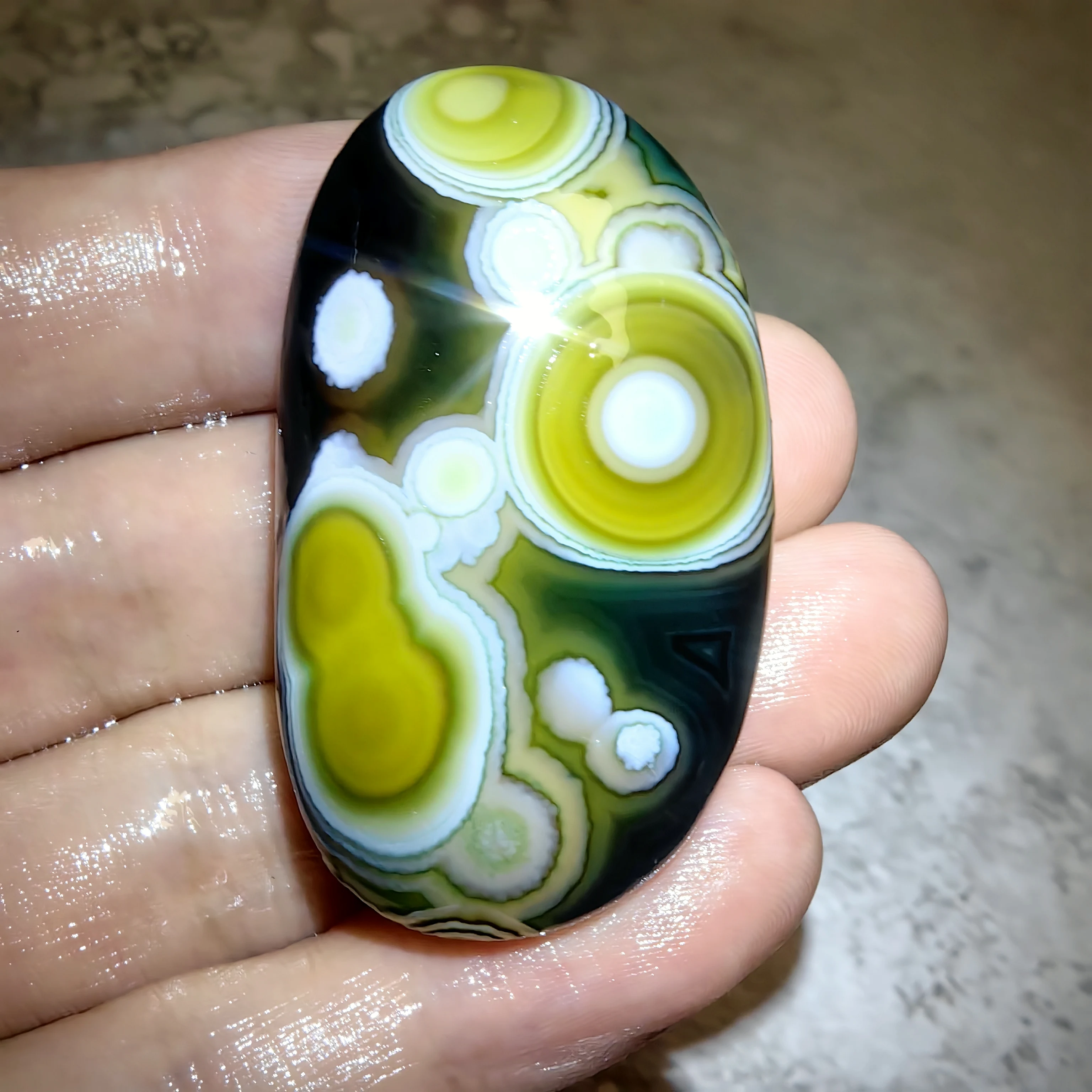 Pure Unprocessed Eye Agate Mongolian Sardonyx for Reiki Meditation, Jewelry Making, Warding Off Evil & Good Luck Charm