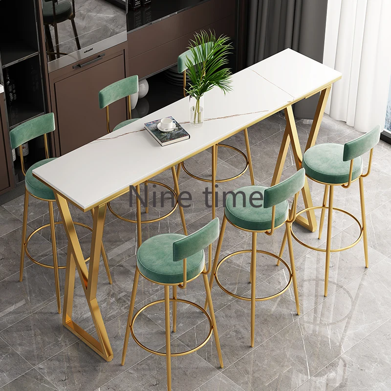 Conjunto de mesa de Bar Barman, mueble nórdico de pared para bebidas, Mostrador de cóctel pequeño Beistelltisch Tavolo Pranzo, muebles para el hogar