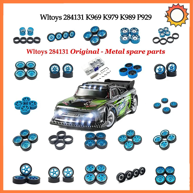 Wltoys Mosquito Car Jing Shang 1/28 284131 K969 K989 RC Car Upgrade Two Wide Two Narrow Outer Diameter 27mm Drift Wheel Tires