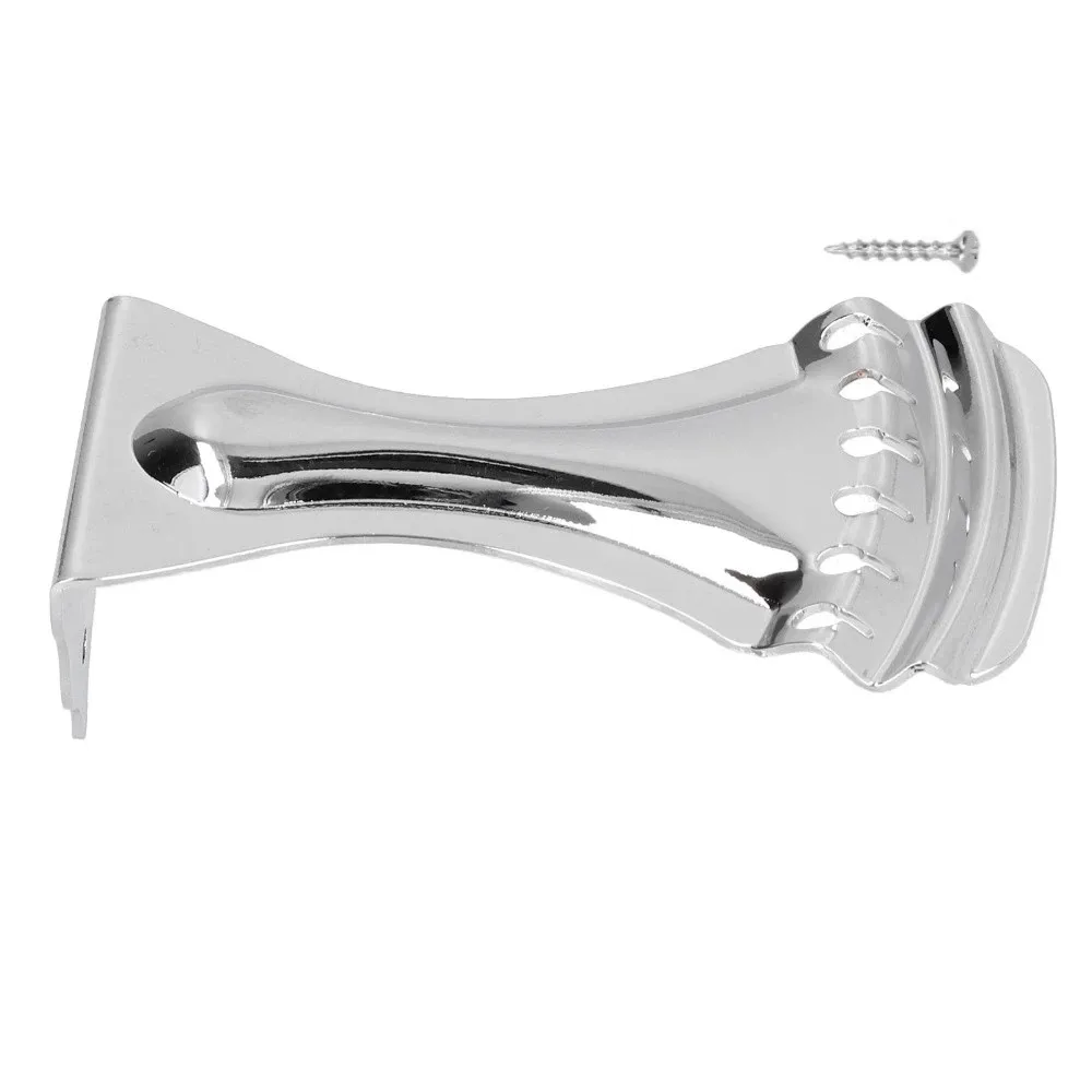 

​6 String​ Guitar Tailpiece​ Metal ​With Mounting Screw​ ​Bridge Accessories​ ​Silver/Black ​Resonator Guitar Tailpiece​
