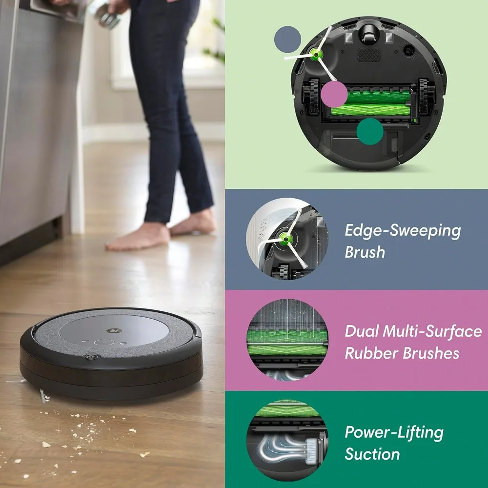 Roomba i4 EVO Wi-Fi Connected Robot Vacuum – Clean by Room with Smart Mapping Compatible with Alexa, Ideal for Pet Hair