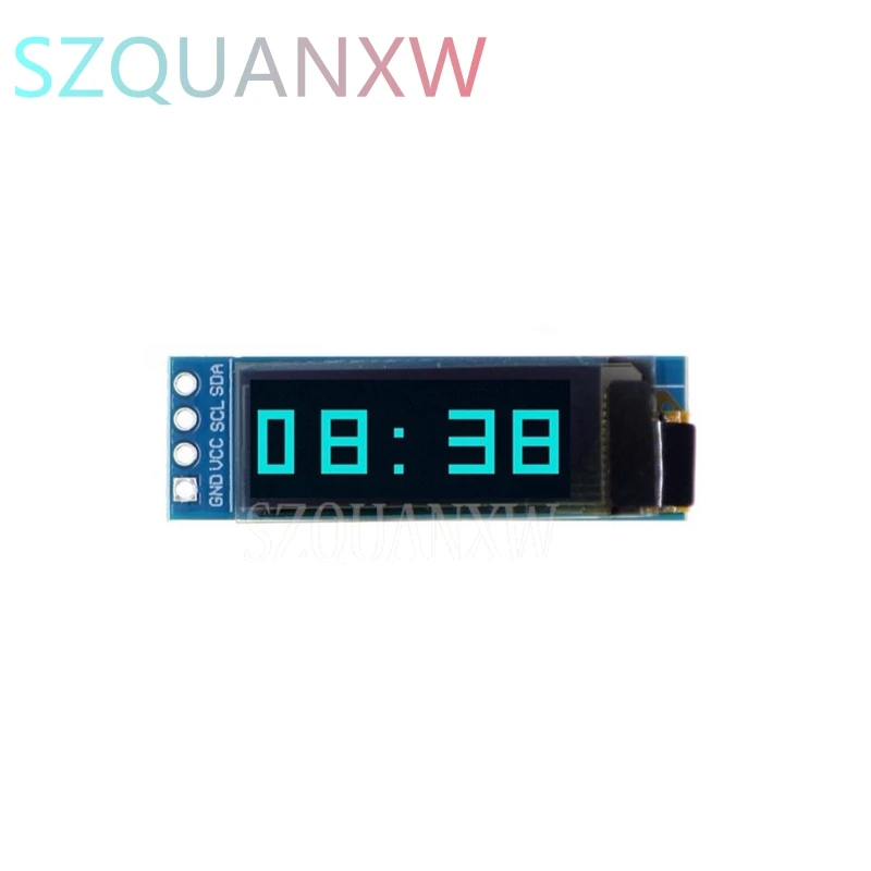 1pcs 0.91 inch OLED module 0.91" white blue OLED 128X32 OLED LCD LED Display Module 0.91" IIC Communicate