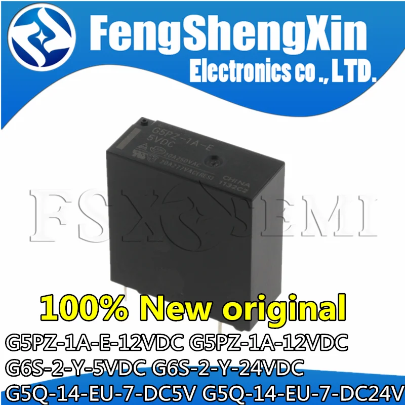 

10pcs G5PZ-1A-E-12VDC G5PZ-1A-12VDC G6S-2-Y-5VDC G6S-2-Y-24VDC G5Q-14-EU-7-DC5V G5Q-14-EU-7-DC24V Relay