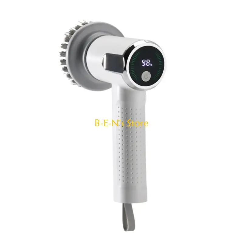 

Y1AD Cordless Spin Scrubber Rechargeable 2 Adjustable Speed Bathtub Wall Cleaner Tool