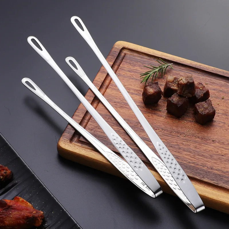 Meal Clip Stainless Steel 304 Thickened Food Multifunctional Korean BBQ Clip Buffet Bread Tongs