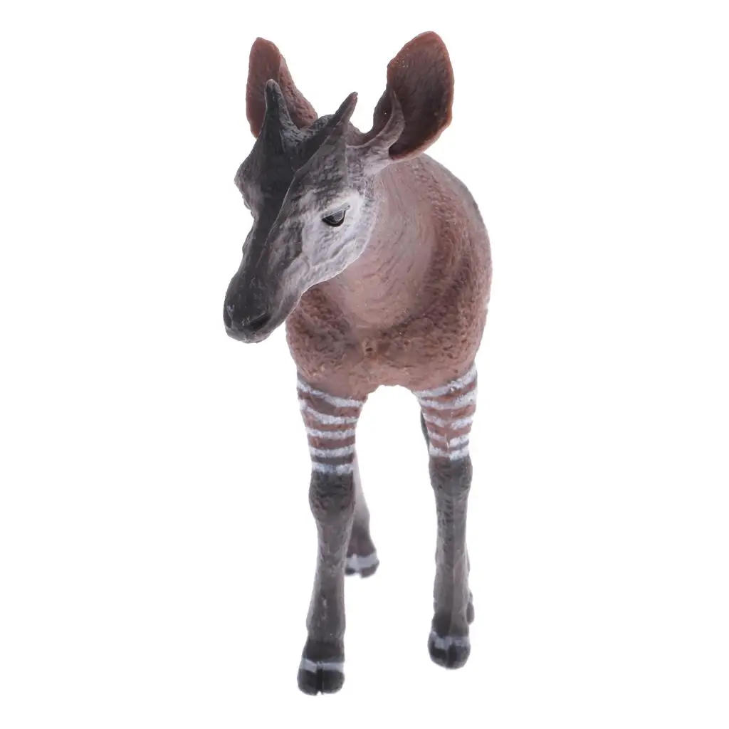 

Okapi Model Realistic Wildlife Figure Plastic Toy for Children Art Display and Home Decoration
