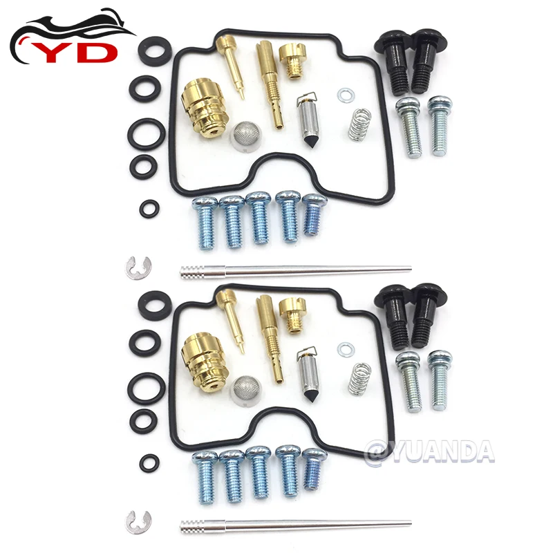 2 Sets For Yamaha XV1600 XV 1600 Road Star 1999-2003 Carburetor Carb Repair Kit