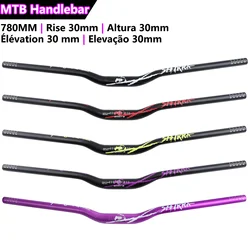 MTB Bicycle Handlebars,Downhill,Off-Road,XC,AM,Bike Handlebar,Aluminum Mountain Bike Gravel Handlebars,31.8-780mm,Rise 30mm/55mm