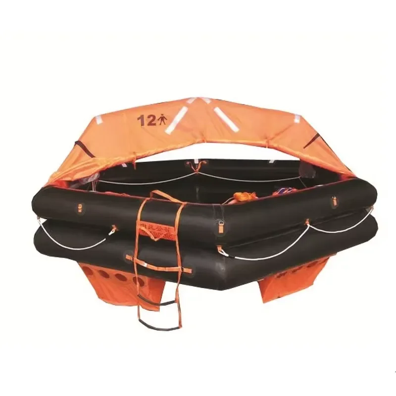 Marine Survival Inflatable Rubber Life Raft for 20 Persons