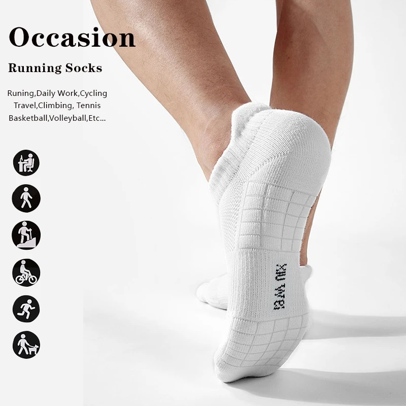 6 Pairs/Lot Men Running Socks Mesh Breathable Thin Sports Socks Men Basketball Socks Sweat Deodorant Hiking Cycling Socks