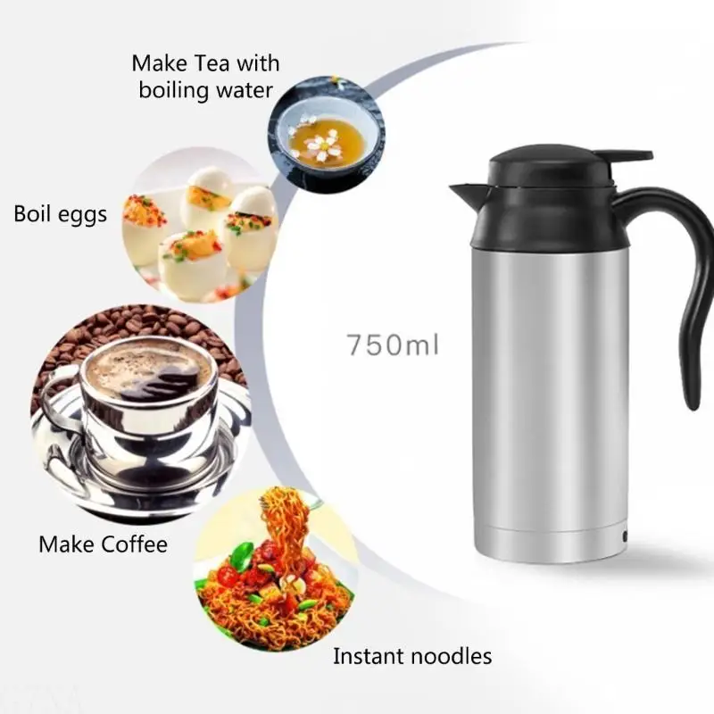 G7NA Travel Electric Kettle, 750ml Small Portable Kettle, Stainless Steel Kettle Water Boiler with Keep Warm Function