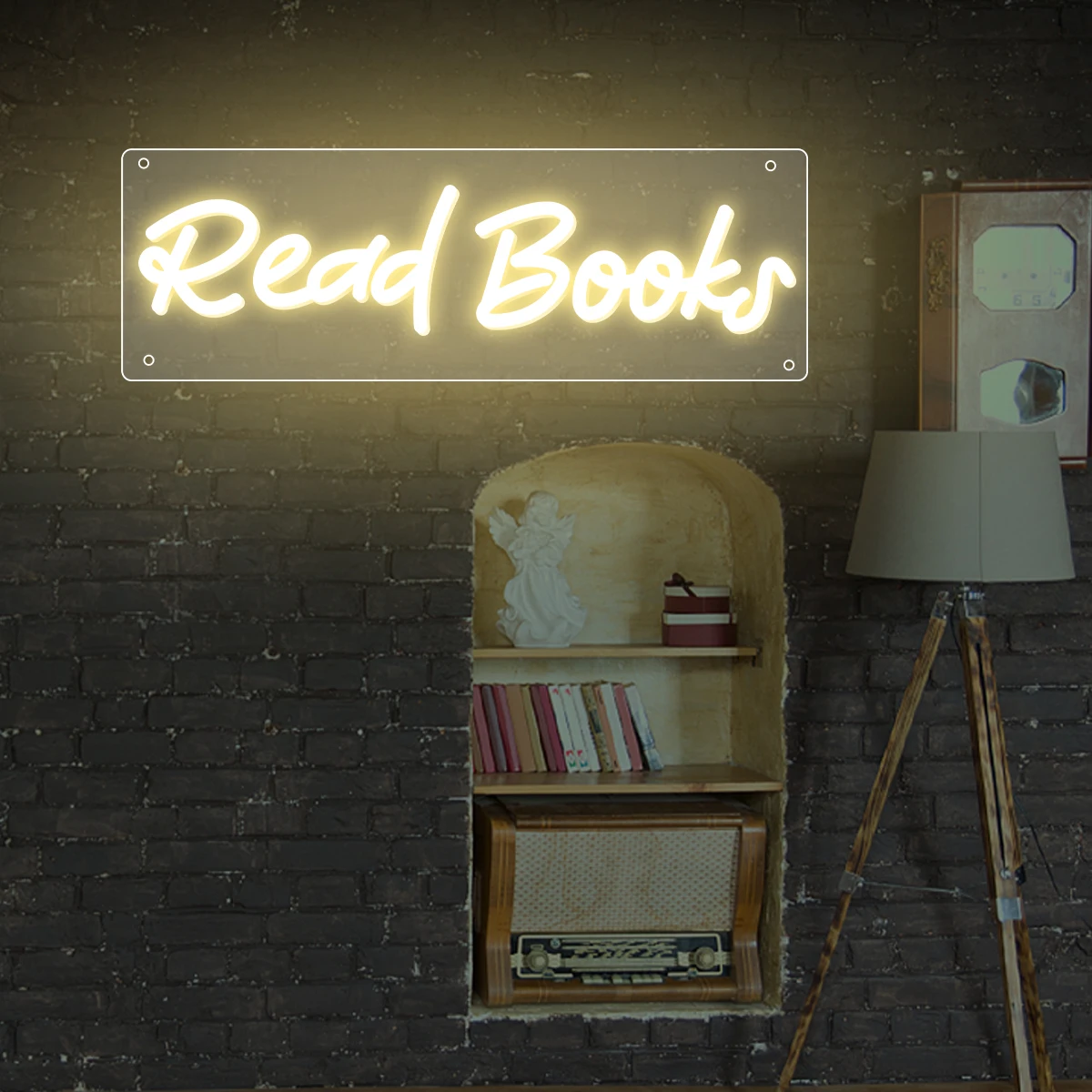 read books Led neon sign shape lamp for the library study school museum bedroom neon light Decor Desk Night Lamps Lights