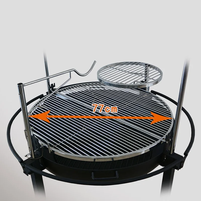 Outdoor Wood Burning Garden Fire Pit BBQ Firepits Cast Iron Roast Stove