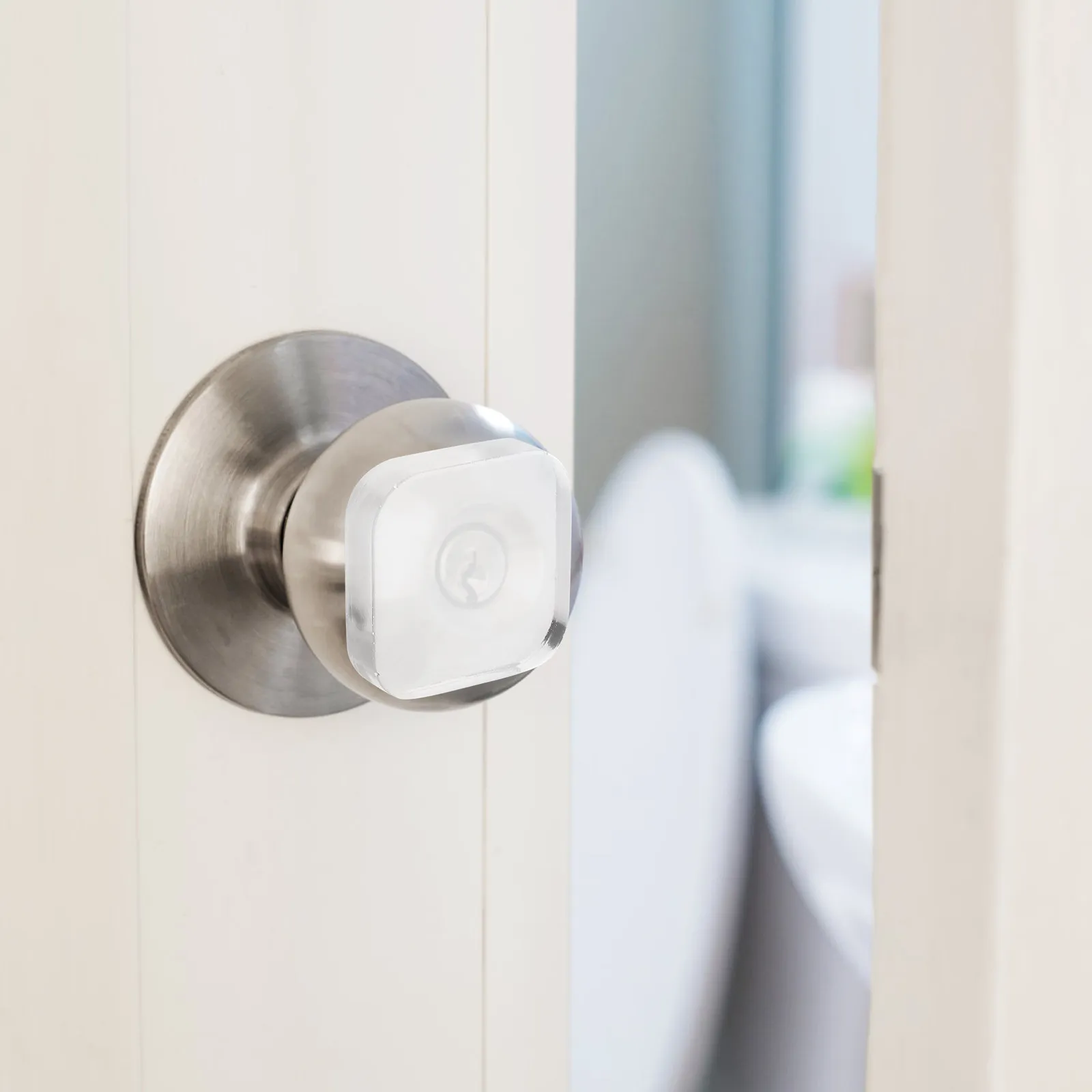 6Pcs Thickened Silicone Clear Door Stopper Wall Protector Door Knob Bumper for Walls Cabinets Fridges Doors Noise Reducing