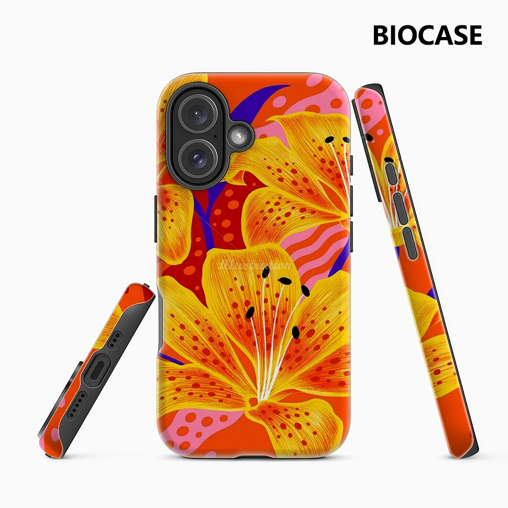 Lebendige gelbe Lilien IPhone 17 Must-Haves Handyhülle für IPhone 17 16 15 14 13 12 11 Pro Max Plus Doppelschichtige Rückseite