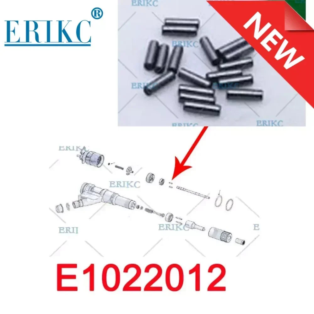 ERIKC 5PCS Auto Diesel Spare Parts Injector Valve Orifice Plate Pin E1022012 Common Rail Injector Dowel Pin