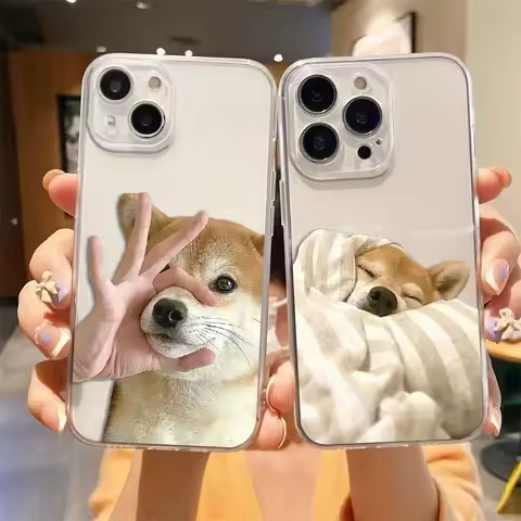 Cute Animal Funny Dog Clear Case For Infinix TECNO POVA 2 3 4 5 SMART 6 7 8 9 NOTE 10 11 12 G96 30 30I 40 CAMON 19 20 30 Case