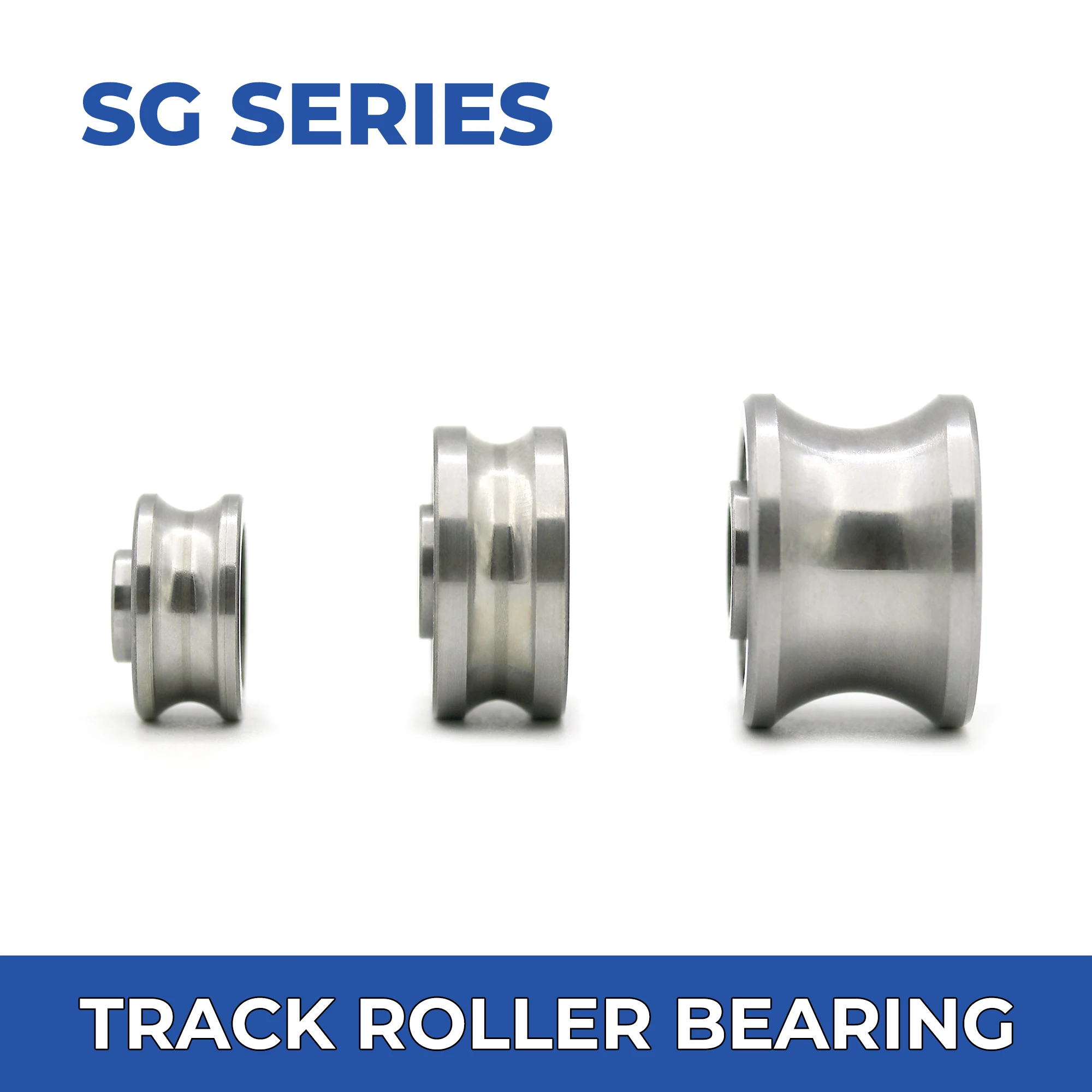 2pcs U Groove Bearing Traces Guide Rail Track Roller Bearing SG15 SG20 SG25