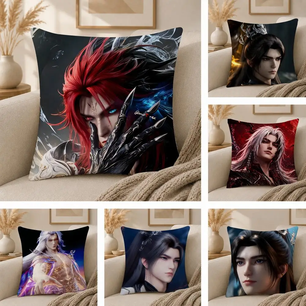 Wang Lin Renegade Immortal Xian Ni Cushion Cover  Plush Fabric Soft Double Sided Print Sofa Cushion Cover Throw Pillow Covers