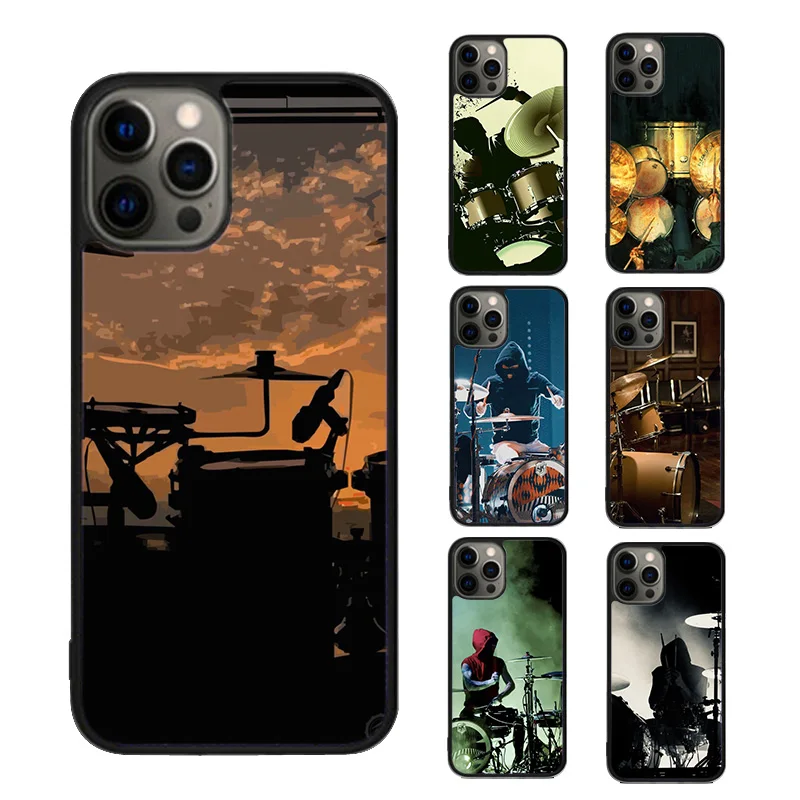 Drum Drummer Music Dj Phone Case cover For iPhone SE2020 15 16 14 13 Pro Max Fundas 12 11 Pro Max 8 PLUS 7PLUS mini mobile