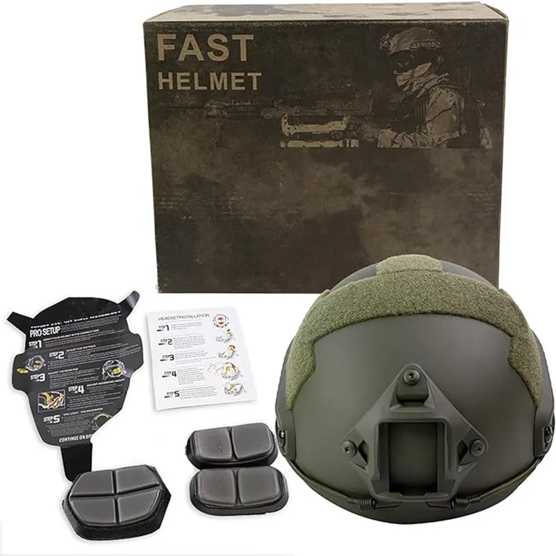 Casco táctico Fast MH PJ Airsoft Paintball, cascos de combate para deportes al aire libre, equipo de protección para la cabeza de salto