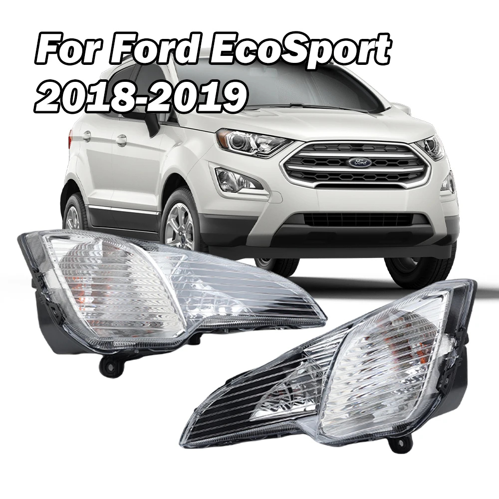 For Ford Ecosport 2018 2019 2020 Fog Light Headlight Replacements Car Accessories Halogen Fog Lamp Headlights Parts with Base