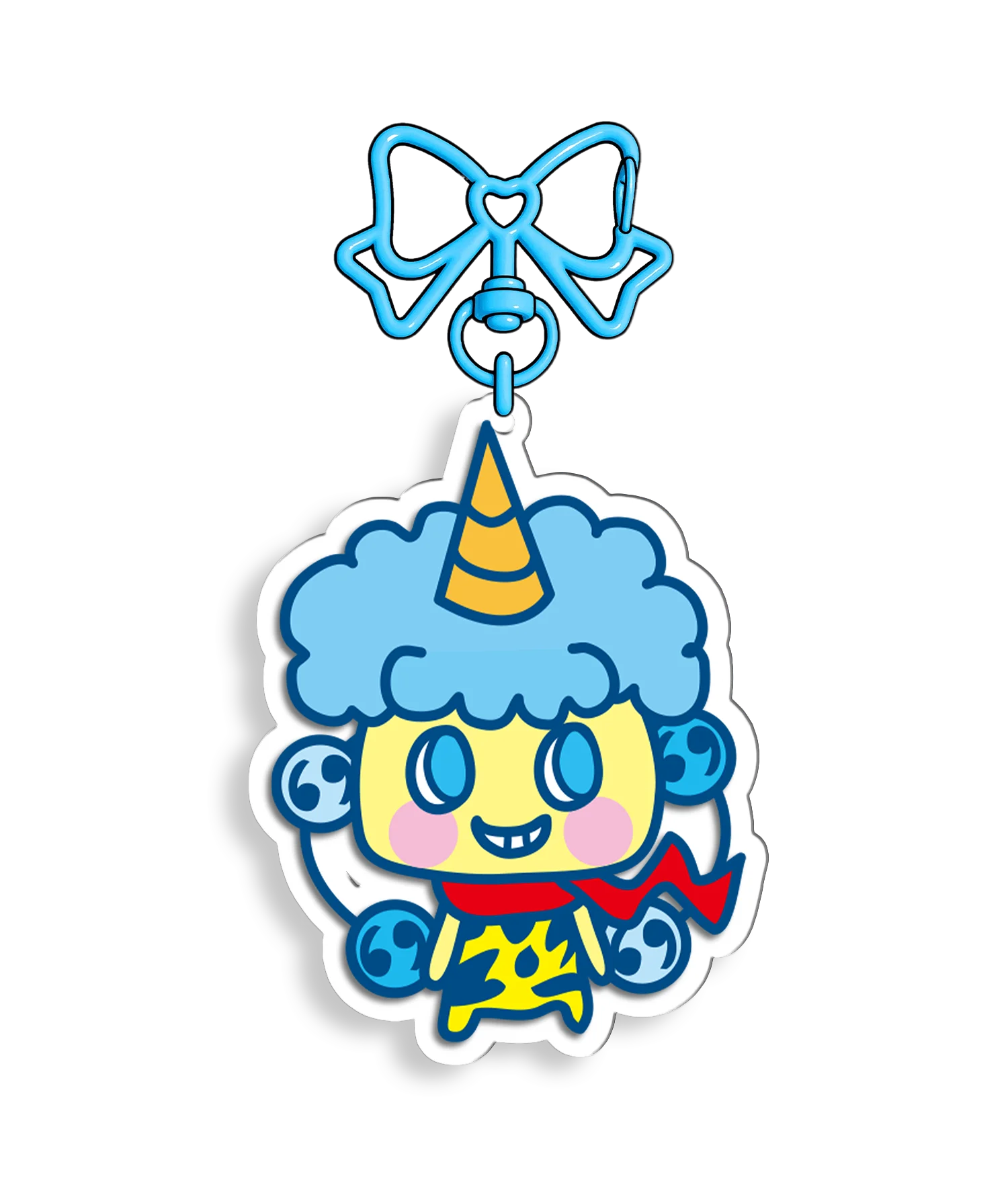 6 سنتيمتر GoGo Tamagotchi القوس سلسلة مفاتيح مصنوعة من الأكريليك Tamagotchi Mametchi Kuchipatchi Mimitchi قلادة كيرينغ مفتاح سلسلة حلقة رئيسية المشجعين هدية #5