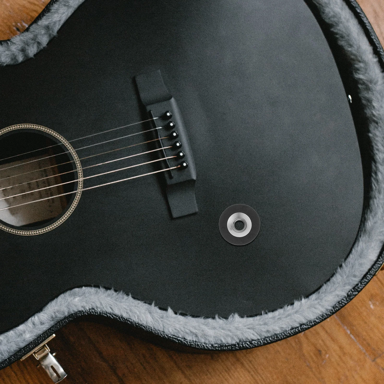 

1 set 1 Set Silver Guitar Bass Pickup Tail Pin Three-Hole Design Enhances Tone Audio Signal Compatible With Electric Acoustic