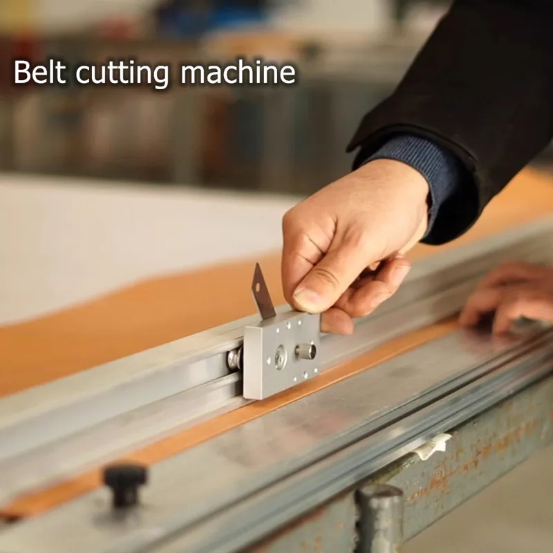 

Профессиональная машина для резки кожаных полосок, сверхмощный инструмент для ремней для ремней для коровьей кожи растительного дубления/жесткой кожи, длина резака 1,45 м