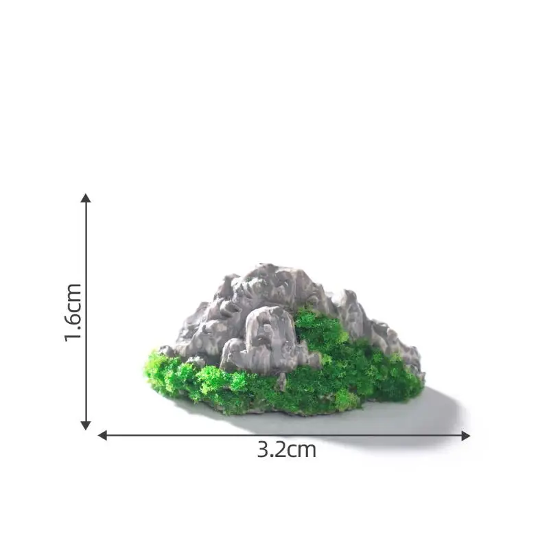 Feengarten Mini-Berg-Ornamente 1/6 Stück Realistische Künstliche Hügelsteine Spielzeug für Bonsai, Schreibtisch- und Heimdekoration – Detail 14