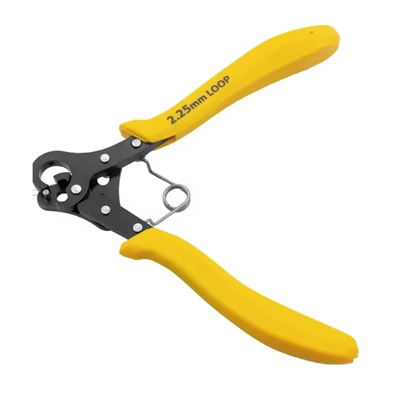 Luckhopping كماشة بأنف مستديرة 1.5/2.25/3.0 مللي متر لسلك المتداول ذو طيات لسلك لف الانحناء إصلاح لتقوم بها بنفسك أداة صنع المجوهرات Yel