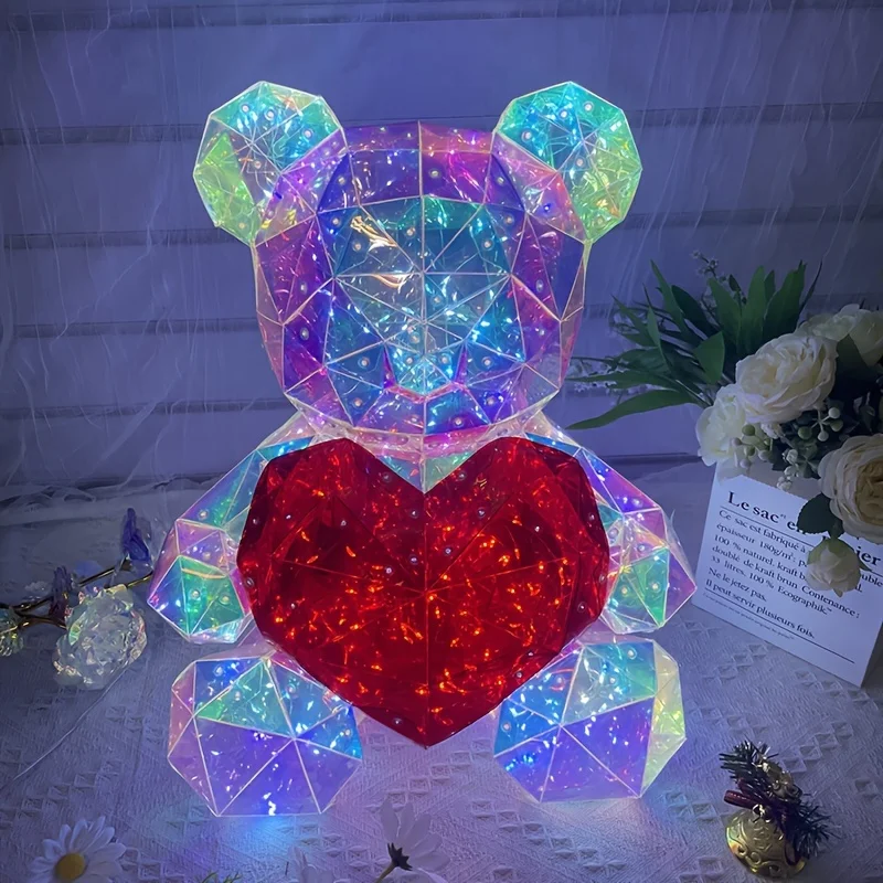 Original Design Fantastic Color Love Bear 520 Luxury Qixi Creative Gift Wedding Gift Shining Bear