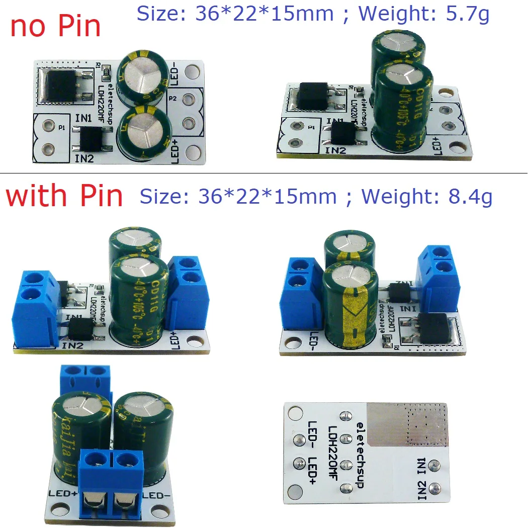 Linear Constant Current LED Driver Module AC/DC 20-220V to DC 12V 24V 36V 48V 64V 72V 80V 40MA for Fluorescent Ceiling Lamp