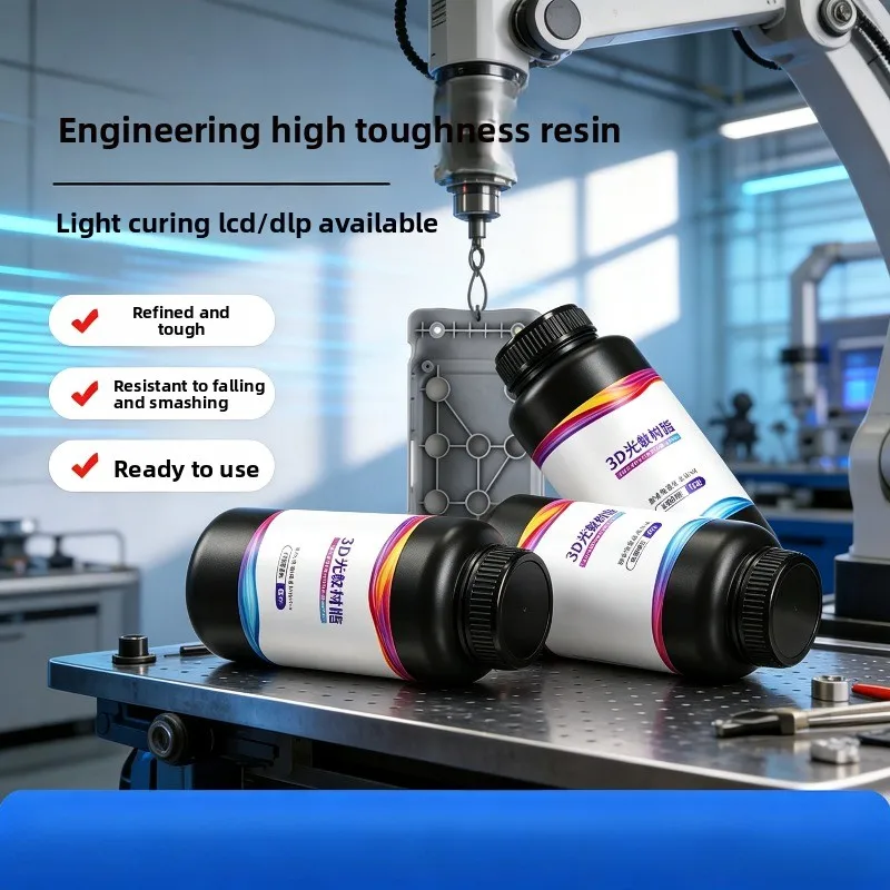 Special‑Grade Engineering UV Photopolymer Resin, High‑Precision Impact‑Resistant 3D Printing Consumable with Sustained Toughness