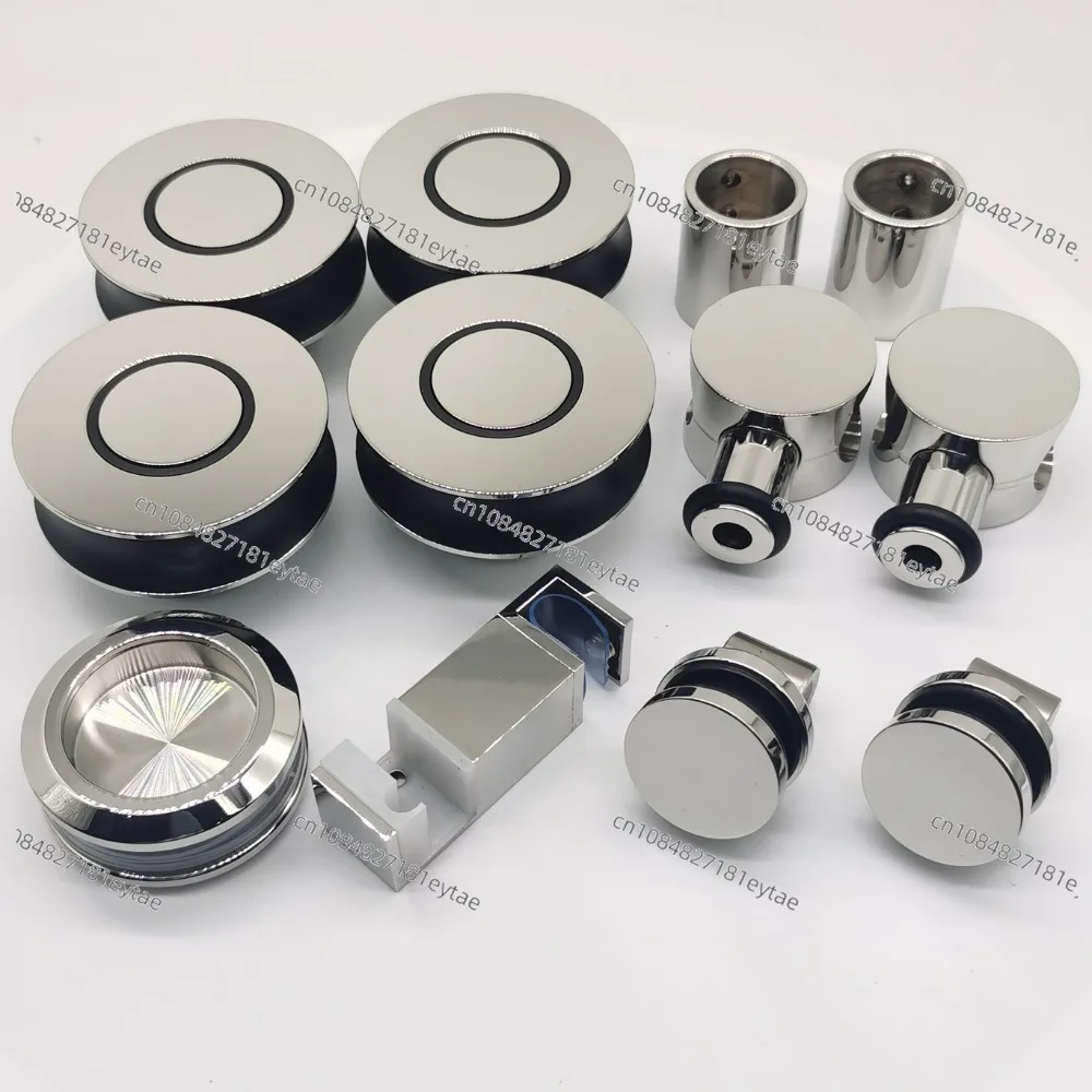 Frameless Glass Sliding Door Hardware Kit, Shower Door System with Sliding Mechanism