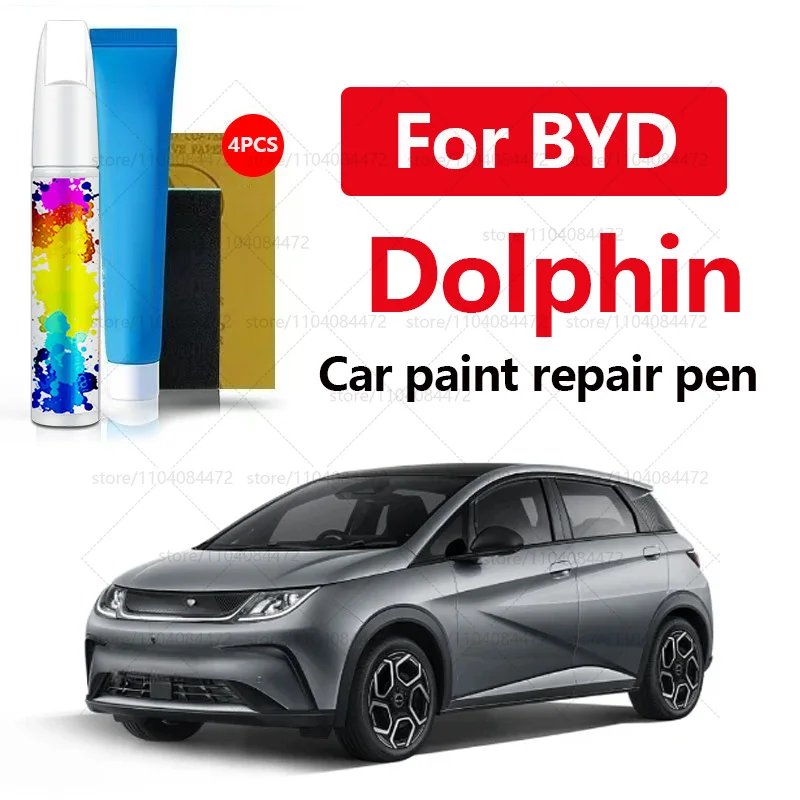 

Ручка для ремонта автомобильной краски для 2021-2025 BYD Dolphin Paint Аксессуары для ремонта царапин 4 шт. Белый Синий Красный Желтый Фиолетовый Розовый Серый