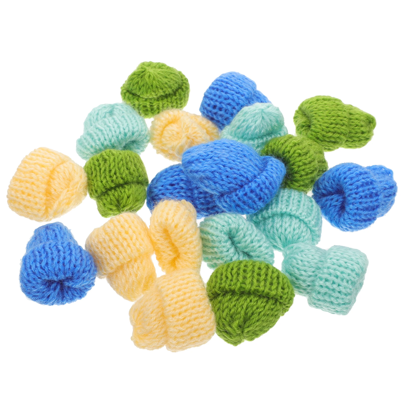 

20 PCS Decoration Mini Hat Accessories Crochet Phone Case Hats Knitting for DIY