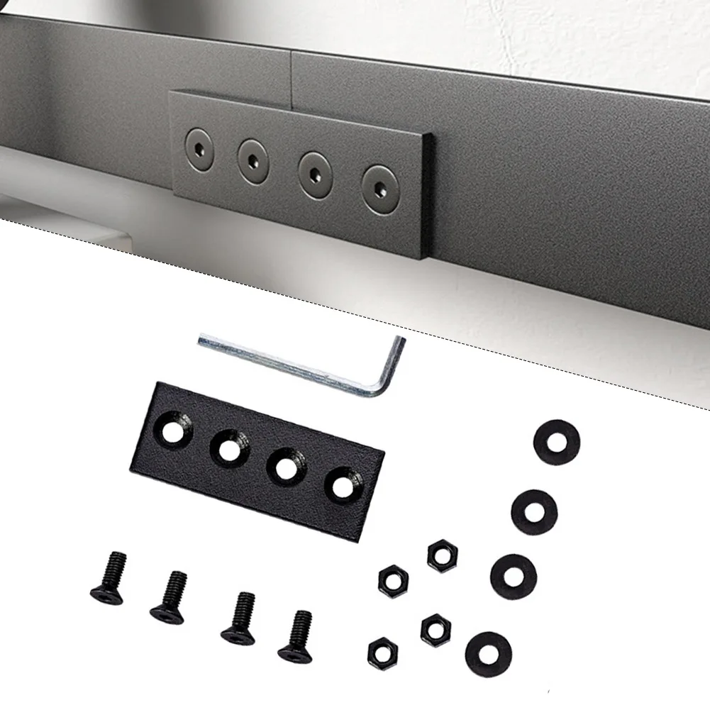 Heavy Duty Barn Door Connector Barn Door Connector Track Connector 4 hole Effortless Track Connection Hassle-Free